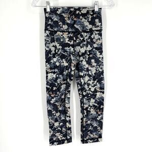 Lululemon Wunder Under Crop High Rise 21" Spring Bloom Multi Size 4